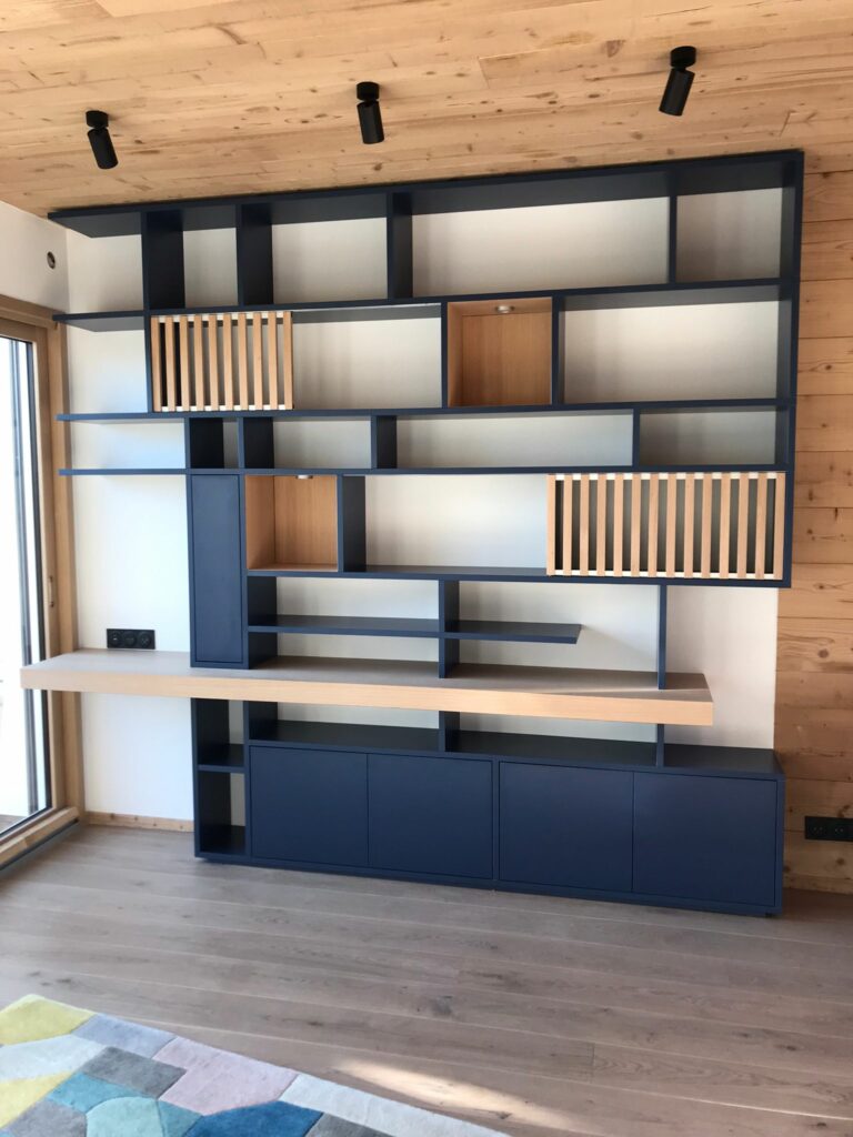 bibliothèque agencement intérieur et mobilier sur-mesure